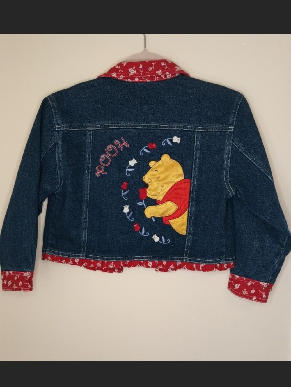 NWT Vintage The Disney Store Winnie The Pooh Jean Denim Jacket Size 6
